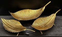 METAL YAPRAK TABAK 3LÜ SET